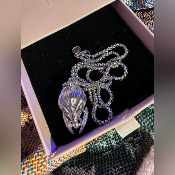 copes Greytech Alien Necklace silver chain GOTHBOICLIQUE GBC - Picture 7 of 14